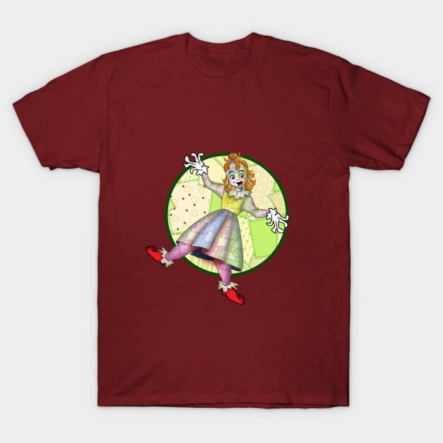 patchwork girl T-Shirt by richhwalsh